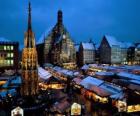 Christkindl Νυρεμβέργη Αγοράς Γερμανία Βαυαρία